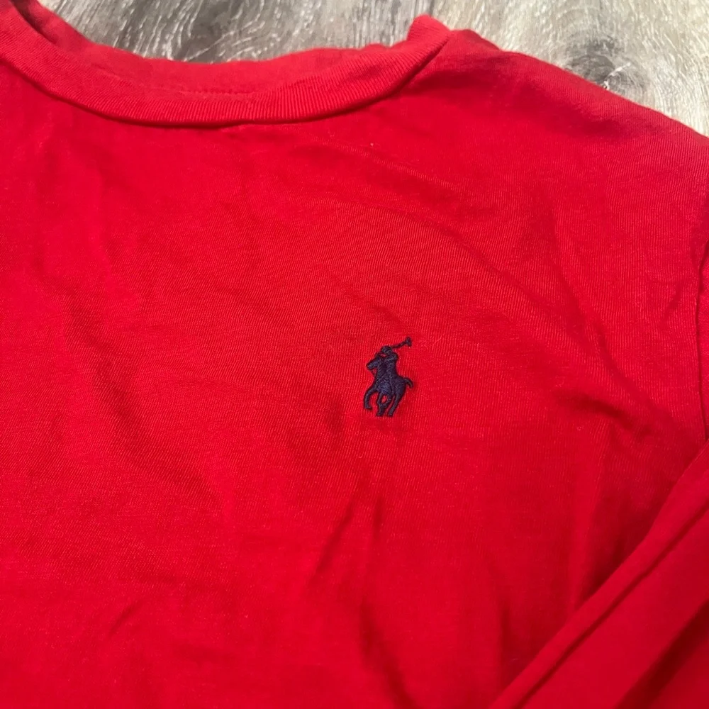 Polo Ralph Lauren Kids Red Long Sleeve Tee - Picture 2 of 6